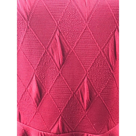 Womens Large Lularoe Dress Simply Comfortable Red Diamond Pattern - Picture 5 of 6